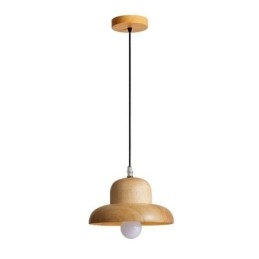 Lampada a sospensione in legno giapponese, lampada a sospensione