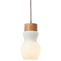 Lampada a sospensione in legno giapponese Lampada a sospensione in vetro Bollitore