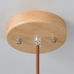 Lampada a sospensione in legno giapponese Lanterna in vetro Lampada a sospensione
