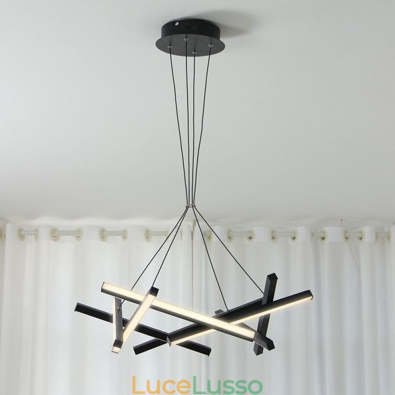 Lampadario postmoderno Lampada a sospensione a forma di ramo di albero nordico