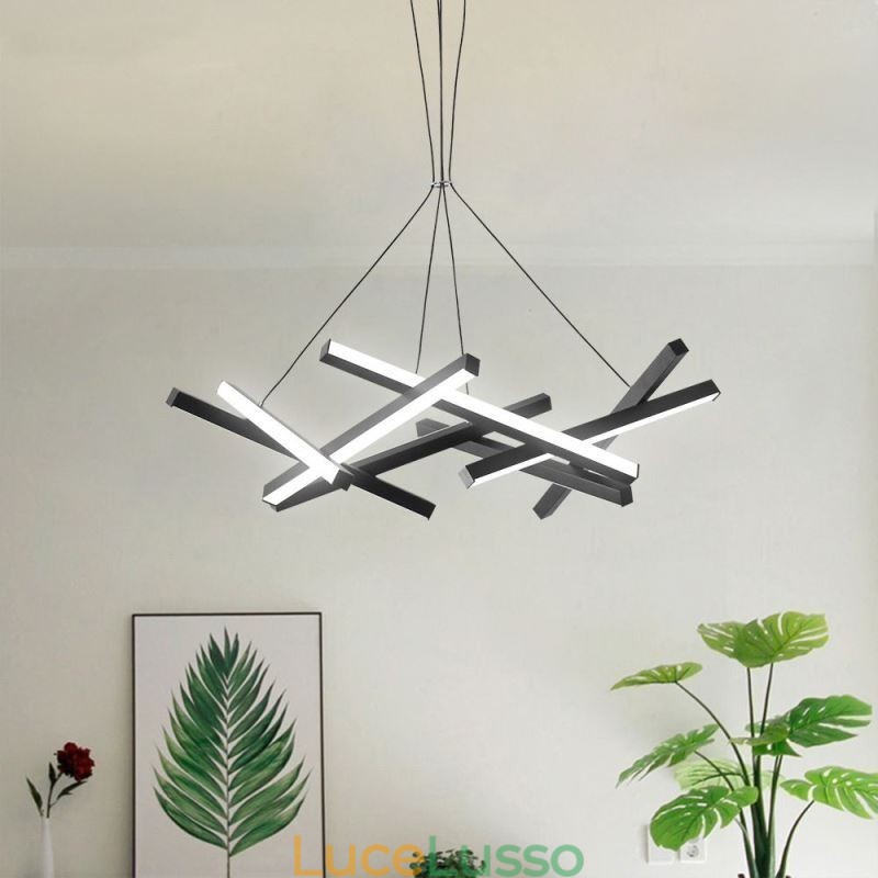 Lampadario postmoderno Lampada a sospensione a forma di ramo di albero nordico