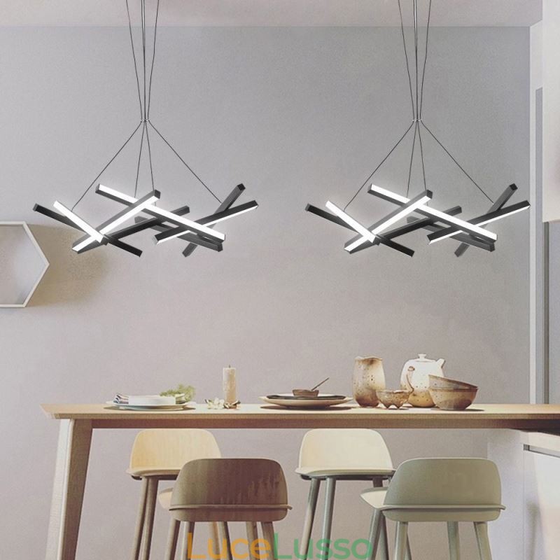 Lampadario postmoderno Lampada a sospensione a forma di ramo di albero nordico