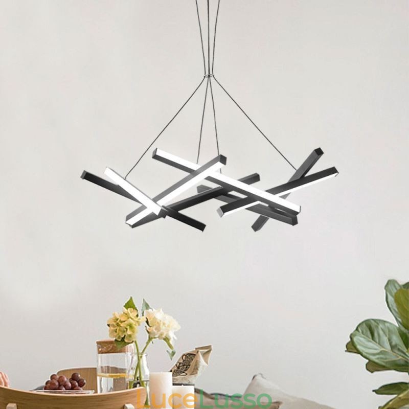 Lampadario postmoderno Lampada a sospensione a forma di ramo di albero nordico