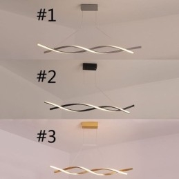 Lampada a sospensione moderna Twist Design Lampada a sospensione Sala da pranzo