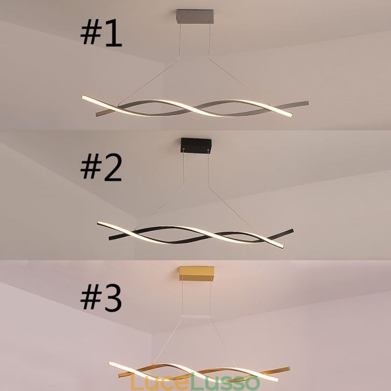 Lampada a sospensione moderna Twist Design Lampada a sospensione Sala da pranzo