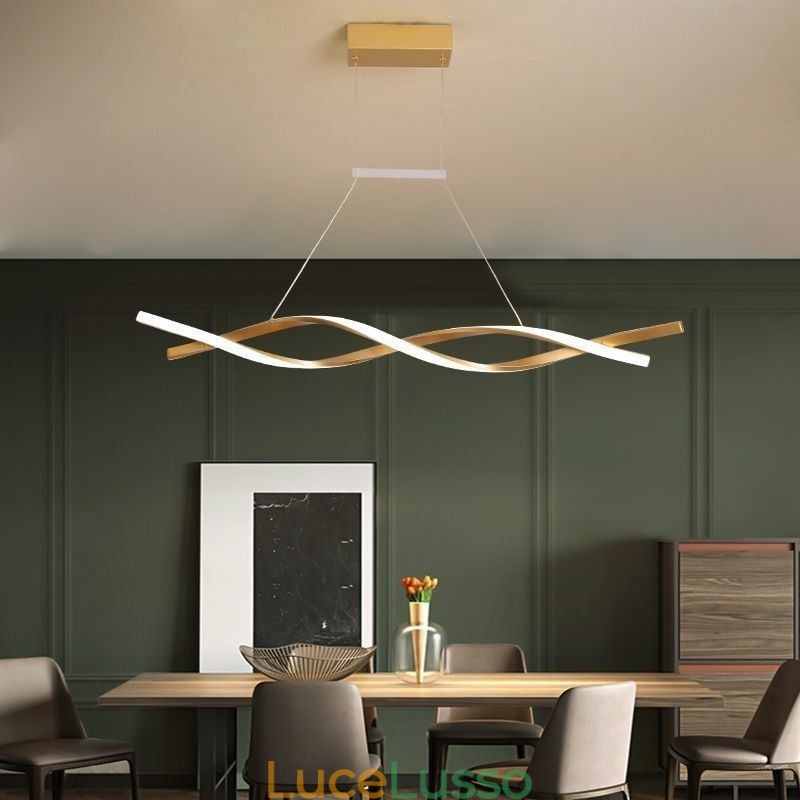 Lampada a sospensione moderna Twist Design Lampada a sospensione Sala da pranzo