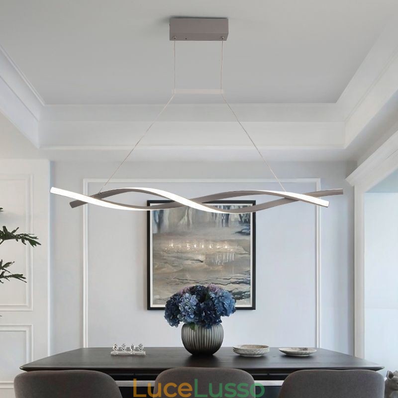 Lampada a sospensione moderna Twist Design Lampada a sospensione Sala da pranzo