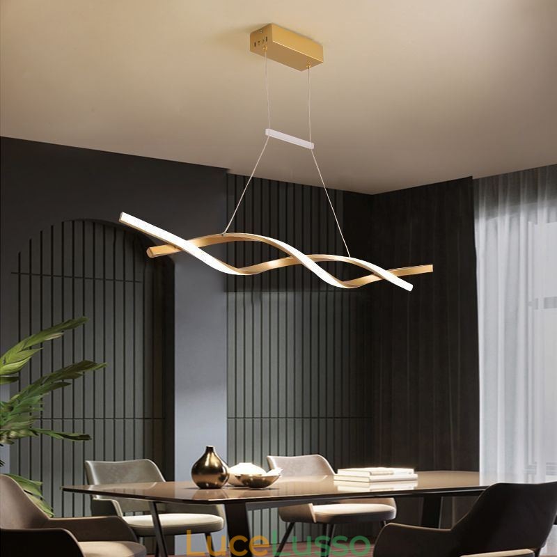 Lampada a sospensione moderna Twist Design Lampada a sospensione Sala da pranzo