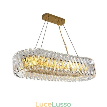 Lampadario in stile europeo con lampada a sospensione in vetro di lusso Lampadario in stile europeo con lampada a sospensione in vetro di lusso