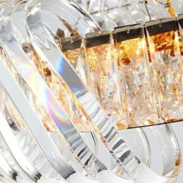 Lampadario in stile europeo con lampada a sospensione in vetro di lusso