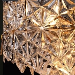 Lampadario moderno a forma di cono in vetro europeo
