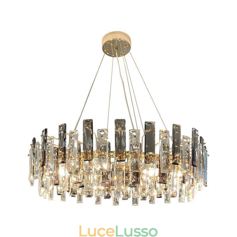 Lampadario in vetro di lusso in stile europeo