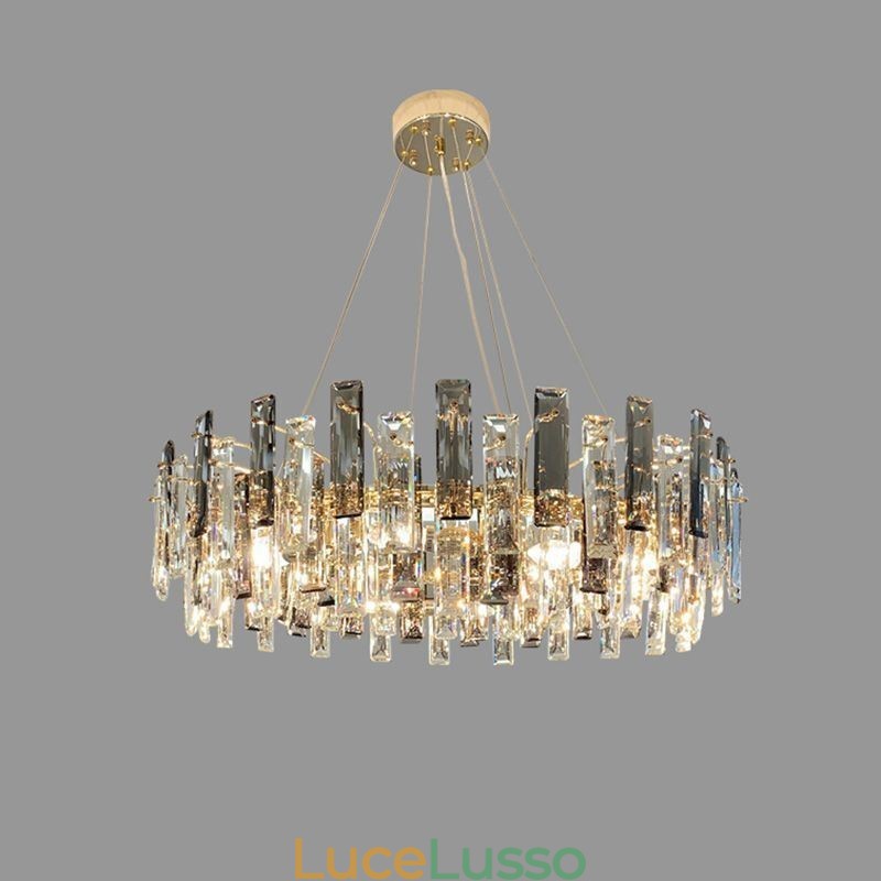 Lampadario in vetro di lusso in stile europeo