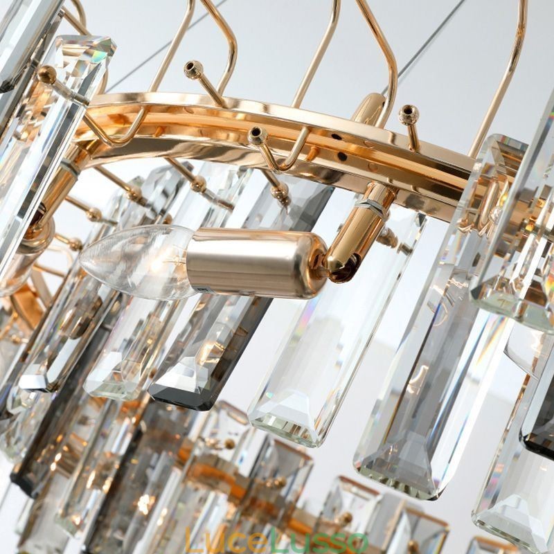 Lampadario in vetro di lusso in stile europeo