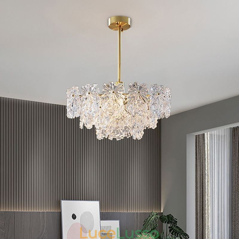 Lampadario di lusso in vetro per la casa, decorazione della casa