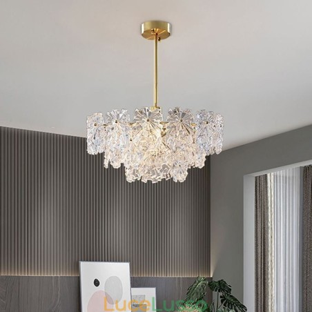 Lampadario di lusso in vetro per la casa, decorazione della casa Lampadario di lusso in vetro per la casa, decorazione della casa