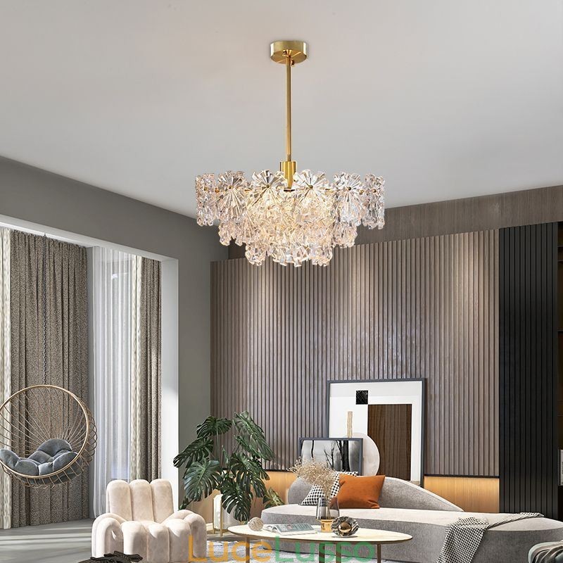 Lampadario di lusso in vetro per la casa, decorazione della casa