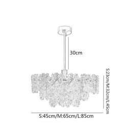 Lampadario di lusso in vetro per la casa, decorazione della casa