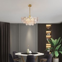 Lampadario di lusso in vetro per la casa, decorazione della casa