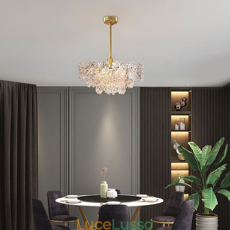 Lampadario di lusso in vetro per la casa, decorazione della casa
