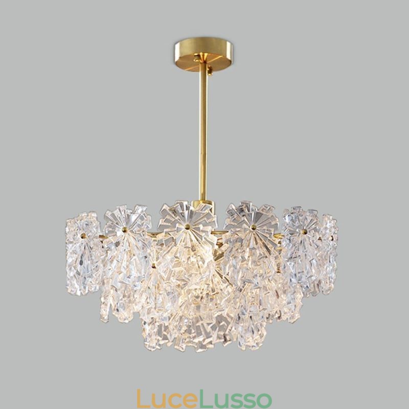 Lampadario di lusso in vetro per la casa, decorazione della casa