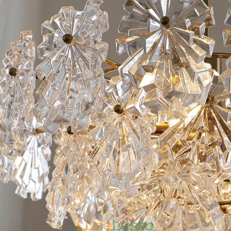 Lampadario di lusso in vetro per la casa, decorazione della casa