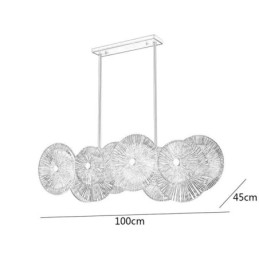 Lampadario moderno a disco con scintilla, lampada a sospensione in vetro per fuochi d'artificio, illuminazione per la casa