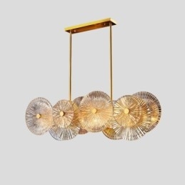 Lampadario moderno a disco con scintilla, lampada a sospensione in vetro per fuochi d'artificio, illuminazione per la casa