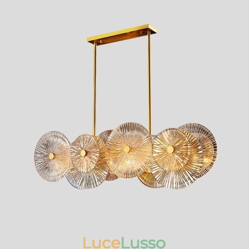 Lampadario moderno a disco con scintilla, lampada a sospensione in vetro per fuochi d'artificio, illuminazione per la casa