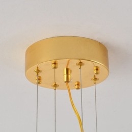 Lampadario a sospensione a foglia d'acero Lampadario in vetro per arredamento europeo