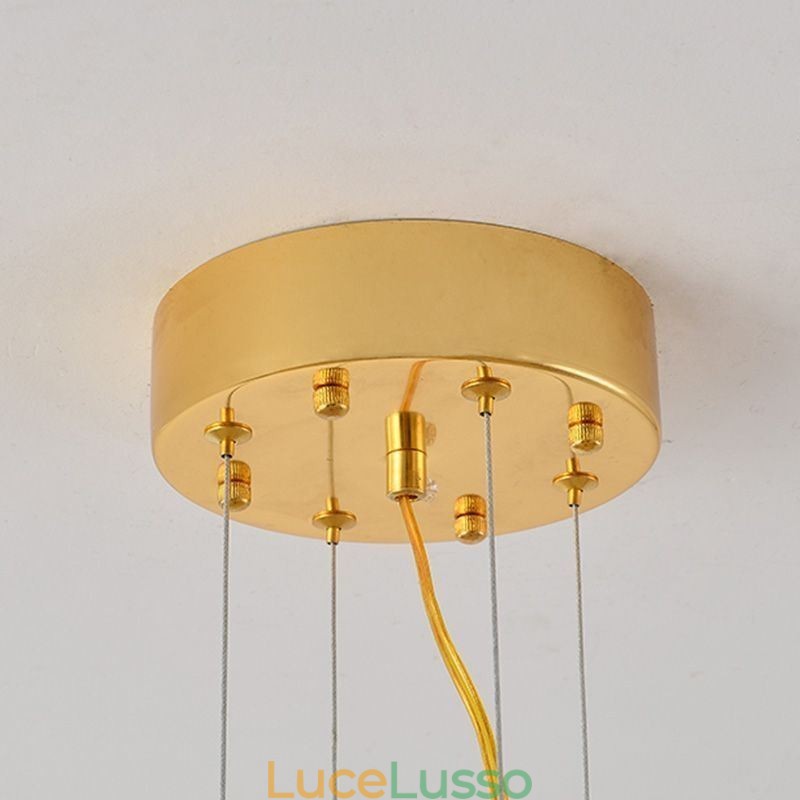 Lampadario a sospensione a foglia d'acero Lampadario in vetro per arredamento europeo