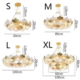 Lampadario a forma di ventaglio in vetro europeo