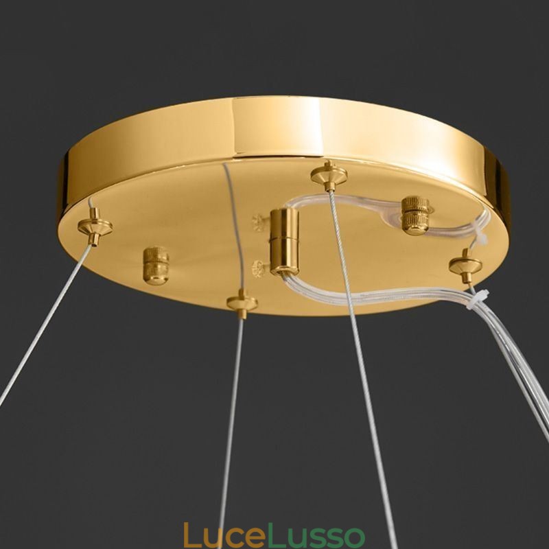 Lampadario in vetro artistico con piuma, luce pendente rotonda