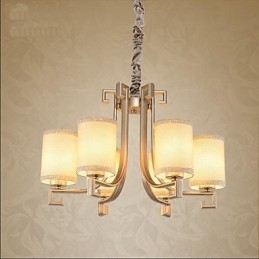 Lampadario in stile cinese in ferro e rame, imitazione lampade ad aria