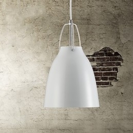 Lampada a sospensione in metallo a 1 luce, stile contemporaneo e contract