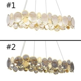 Lampadario in vetro europeo creativo lampadario di lusso