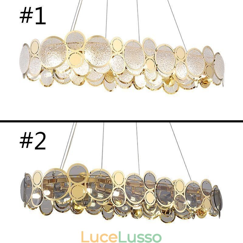 Lampadario in vetro europeo creativo lampadario di lusso