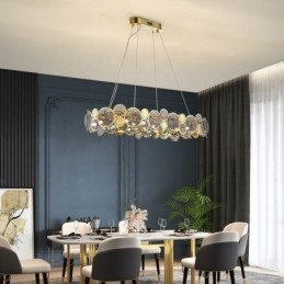 Lampadario in vetro europeo creativo lampadario di lusso