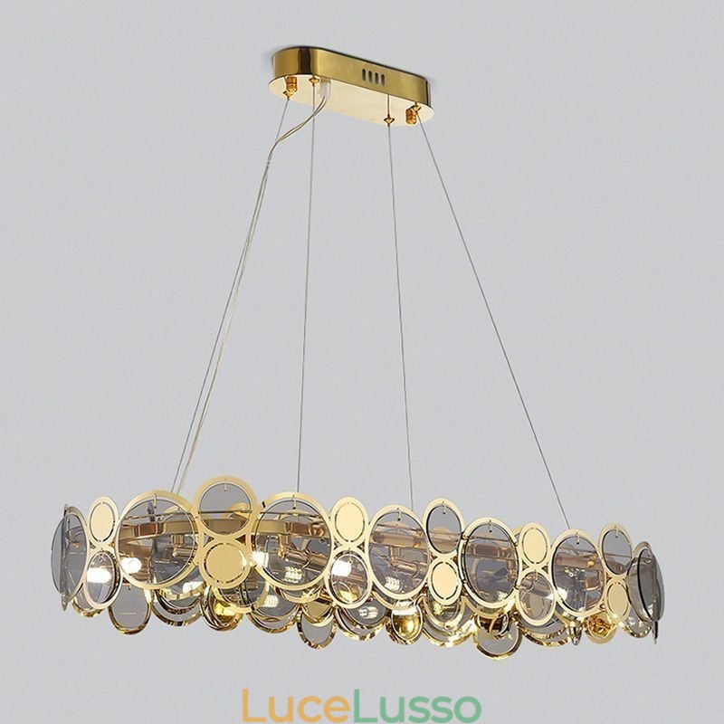 Lampadario in vetro europeo creativo lampadario di lusso