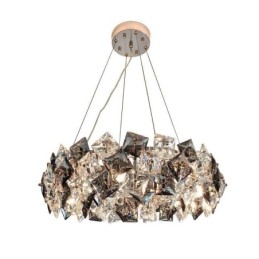 Lampadario in vetro di lusso leggero Lampada a sospensione moderna e minimalista Soggiorno