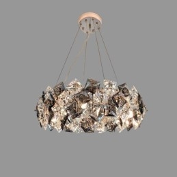 Lampadario in vetro di lusso leggero Lampada a sospensione moderna e minimalista Soggiorno