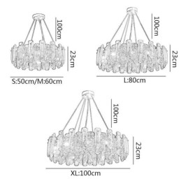 Lampada a sospensione di lusso in vetro europeo