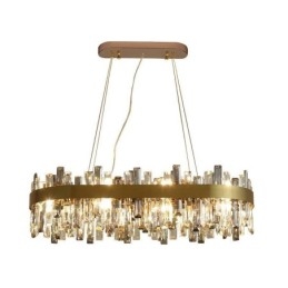 Lampadario di lusso leggero postmoderno in vetro a sospensione