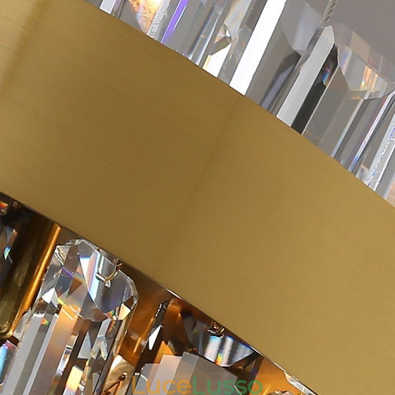 Lampadario di lusso leggero postmoderno in vetro a sospensione