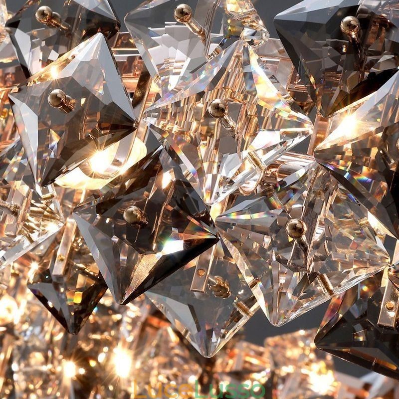 Lampadario in vetro europeo creativo luce pendente di lusso illuminazione