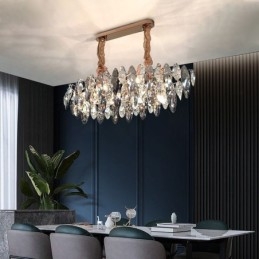 Lampadario di lusso leggero Lampadario in vetro Decorazione per la casa Soggiorno