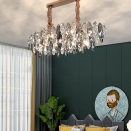 Lampadario di lusso leggero Lampadario in vetro Decorazione per la casa Soggiorno