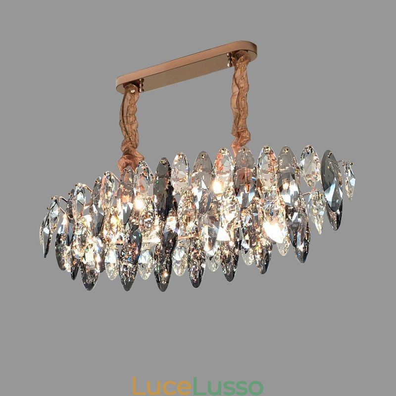 Lampadario di lusso leggero Lampadario in vetro Decorazione per la casa Soggiorno