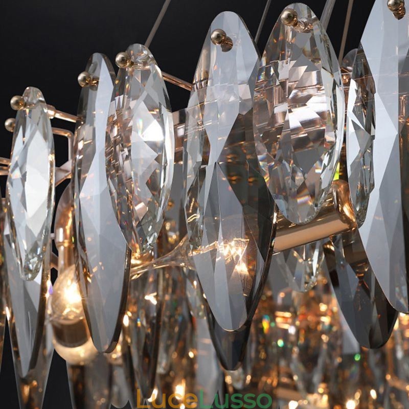 Lampadario di lusso leggero Lampadario in vetro Decorazione per la casa Soggiorno