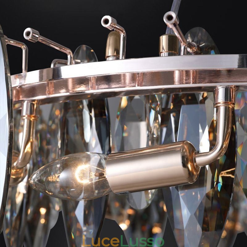Lampadario di lusso leggero Lampadario in vetro Decorazione per la casa Soggiorno